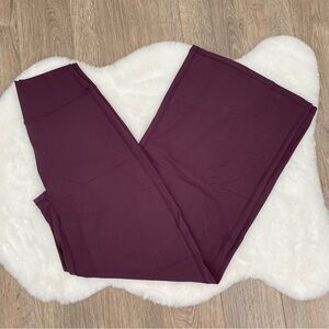 YEOREO Plum Wide Leg Leggings